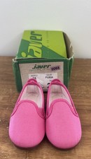 New Girls 4 infant (20) Javer pink Plimsoll Flat Shoe Slip On Espadrills 