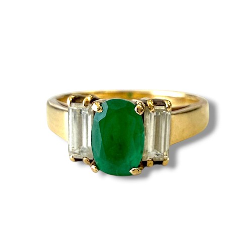 85ct green emerald - emerald, &