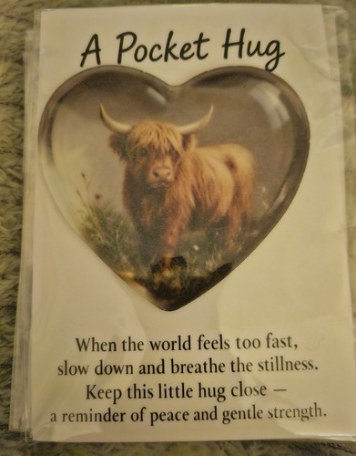 Highland cow pocket hug - cow,