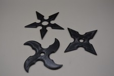 3x Plastic Ninja Throwing