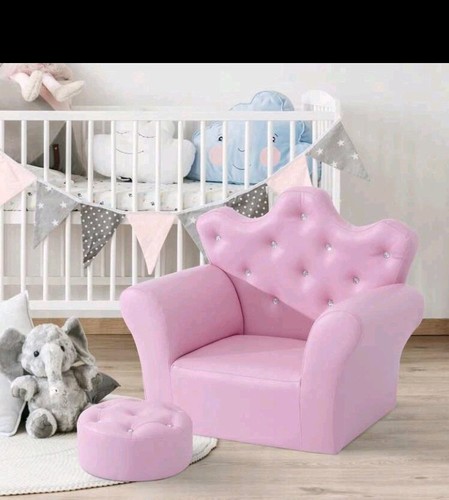 Kids armchair footstool set - footstool,