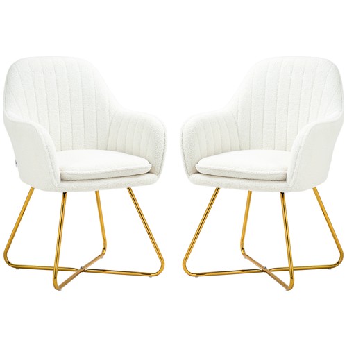 Homcom dining chair set 2 - dining,