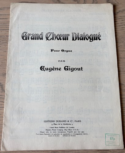 Eugene gigout grand choeur - eugene,