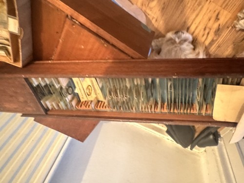 Antique microscope slide job - slide,