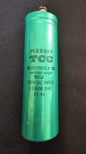 900uF 100V DC Electrolytic Capacitor: VINTAGE PLESSEY - TCC