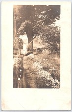 Vintage Sepia Postcard Woman