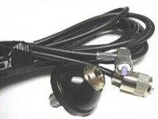 CB Aerial Mount Powerstick DV DV27 Straight 3/8 Base 4M RG58 Coax Lead & PL259