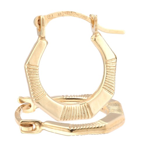 9ct yellow gold creole - 9ct,