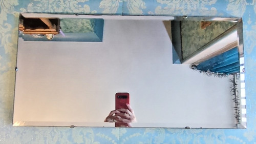 Vintage 1950s frameless wall - frameless,