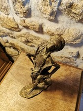 Bronze sculpture where brass