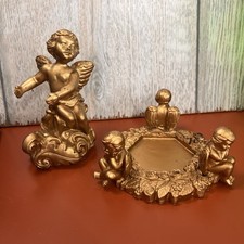 Goldtone 4.5" Angel Figurine