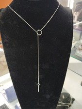 Gucci Link To Love Lariat White Gold Necklace In Original Box