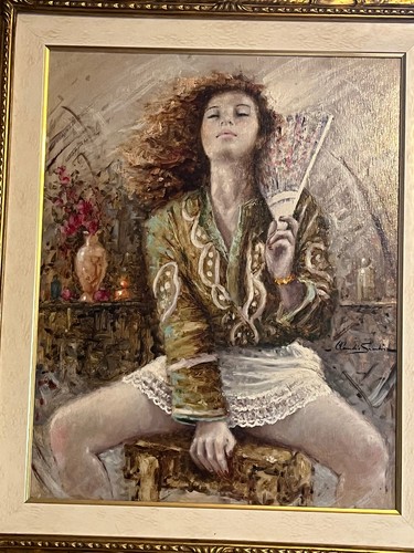 Oil board 1920 painting - on,