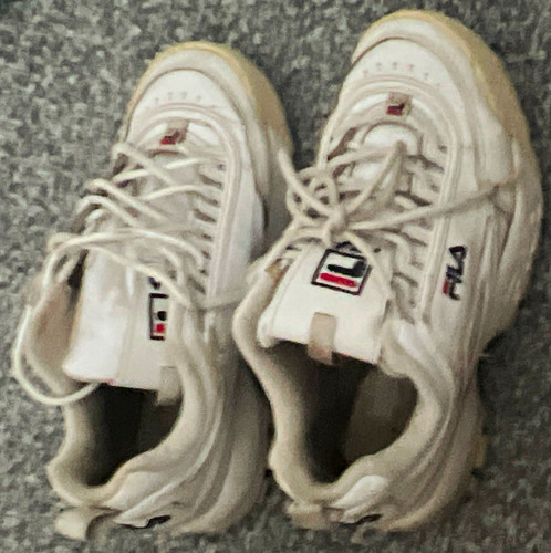 Ladies fila trainers well worn - ladies,