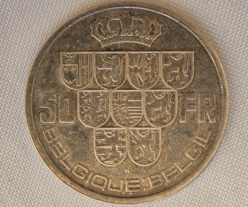 1940 belgium francs silver - francs,