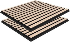 Oak Acoustic Panels 2 Pack Wood Veneer MDF 52x52 cm Interior Walls -FOR AUCTION