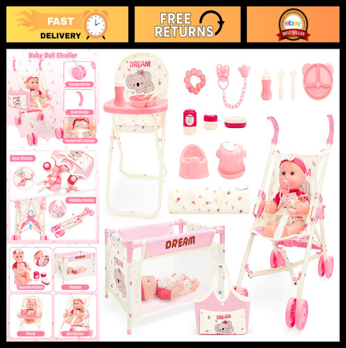 Baby doll stroller toy - toy, set
