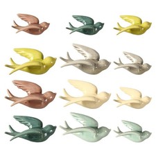 Flying Wall Birds Hanging Ornament Swallow Ceramic Sculpture Decoration