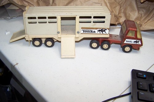 Tonka red tractor cab with - red,