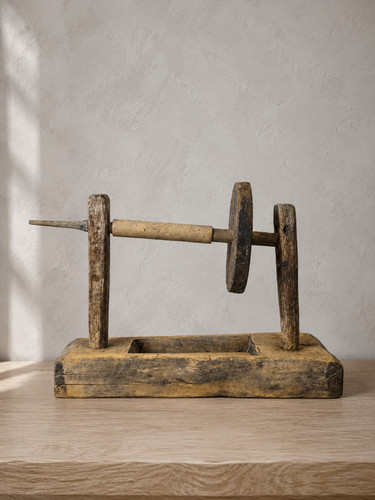 Antique primitive wooden wood - antique,