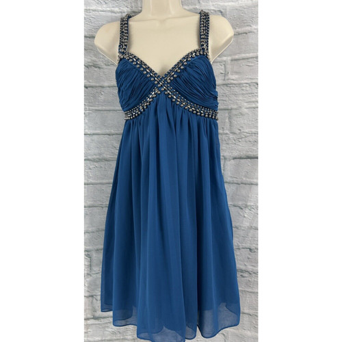Lipsy blue shift dress iron - blue,
