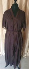 Nightwear Set Nightie and Dressing Gown Brown