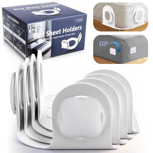 4pack bed sheet holders for - bed,