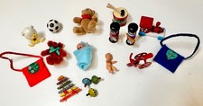 Dolls house miniature 1:12 modern toys job lot - nursery