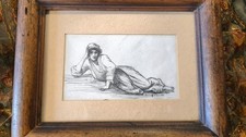 Antique pencil drawing
