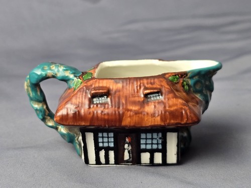 Thatched cottage milk jug - thatched, by