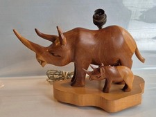 Carved Wooden model Rhinoceros