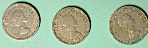 Sixpence 1955 1963 1965 - sixpence,