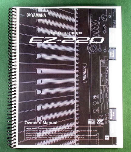 Yamaha 220 instruction - yamaha, ez-220