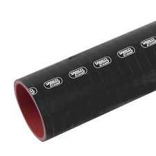 Samco Turbocharger Straight Silicone Hose - 76mm Bore - Black - Sold Per 10cm