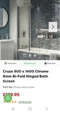  Bath shower screen Cruze