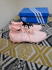 Adidas Predator FG Firm Ground Sock Football Boots Size 6 BUT FIT 5 Light Pink