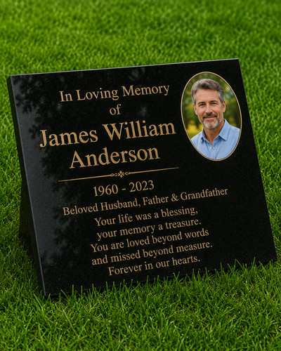 Engraved personalised black - engraved,
