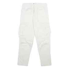 ZARA Mens White Cotton Blend
