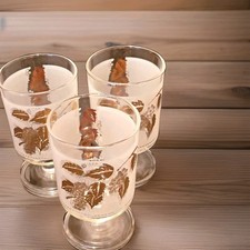 3 Vintage 70's French FROSTED