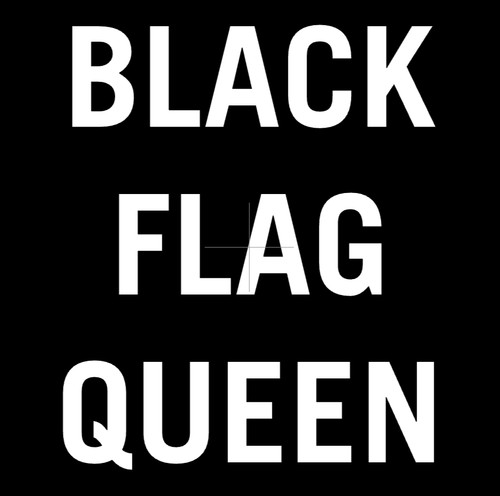 Black flag queen funny - black,