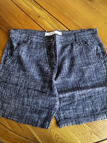 Next linen blend blue white - blend, blue/