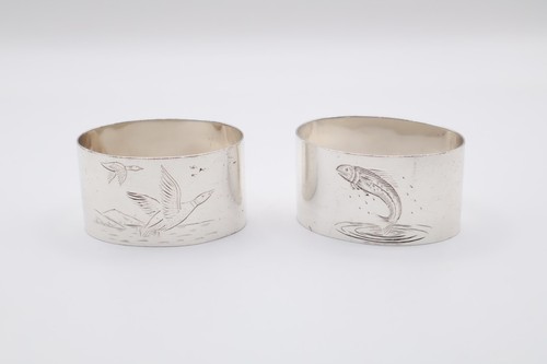 Vintage silver pair animal - pair,