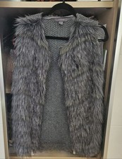 womens faux fur gilet