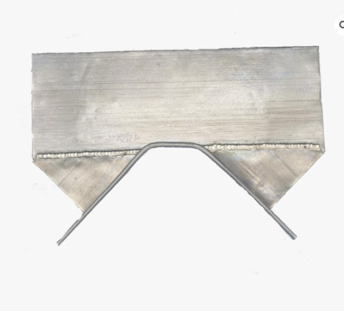 Roofing lead saddle for step - lead,