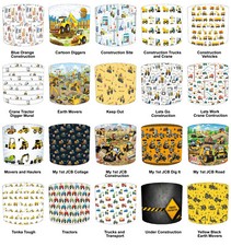 Construction Diggers Wallpaper Ceiling Pendant Table Lampshade Hanging Lampshade