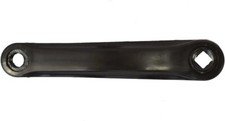 Steel Left Hand Crank Arm  170mm Square Taper Diamond profile Cotterless Black