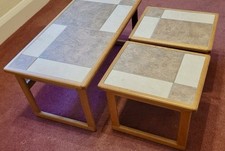 Retro Danish Tiled Top Nest Of