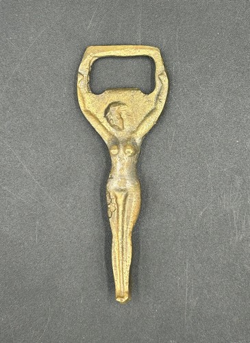 Vintage brass naked lady - vintage,