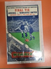 FA Cup Final 1952 Arsenal Vs Newcastle United Programme
