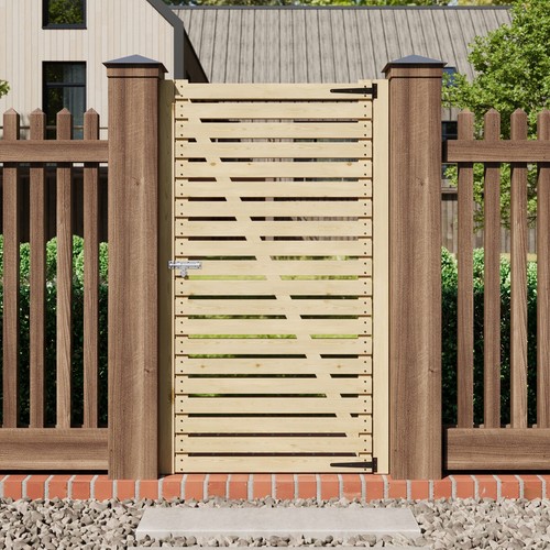 Garden wood gate - garden,